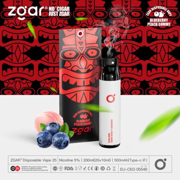 ZGAR ZG25 3000 Puffs 5% Nicotine Rechargeable Disposable Pod Wholesale - HelpVape - 16