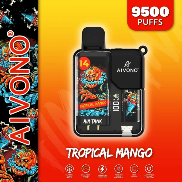AIVONO AIM TANK 9500 Puffs 0% 2% 3% 5% Vapes desechables recargables con bajo contenido de nicotina Compra a granel - HelpVape - 8