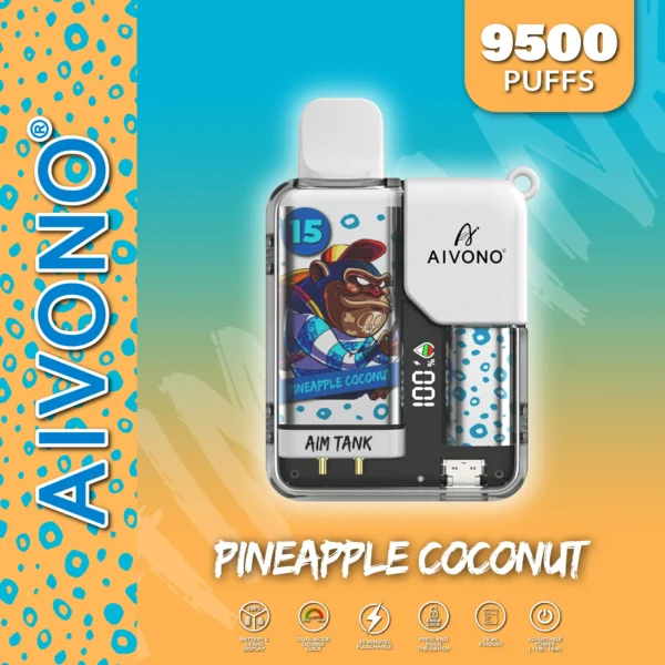 AIVONO AIM TANK 9500 Puffs 0% 2% 3% 5% Vapes desechables recargables con bajo contenido de nicotina Compra a granel al por mayor - HelpVape - 9