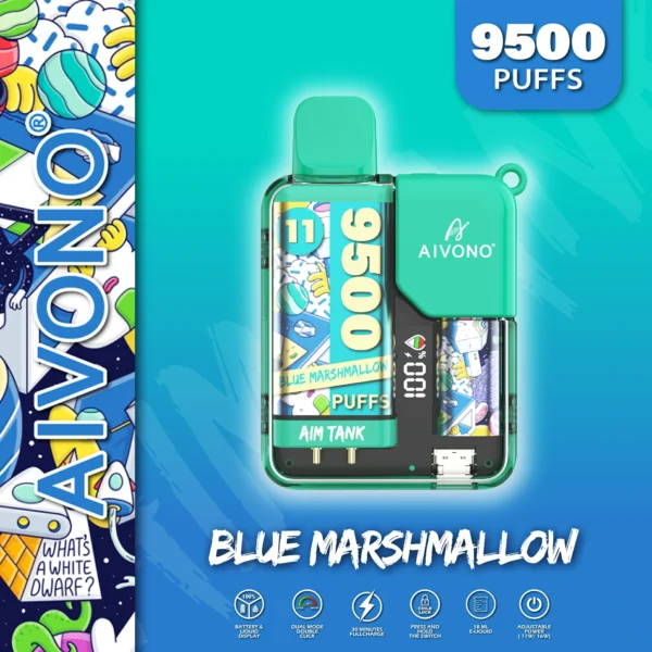 AIVONO AIM TANK 9500 Puffs 0% 2% 3% 5% Vapes desechables recargables con bajo contenido de nicotina Compra a granel - HelpVape - 11