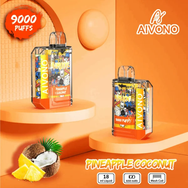 AIVONO AIM XXL 9000 Puffs 0% 2% 3% 5% Перезаряжаемые одноразовые ручки для электронных сигарет с низким содержанием никотина. Купить оптом - HelpVape - 8