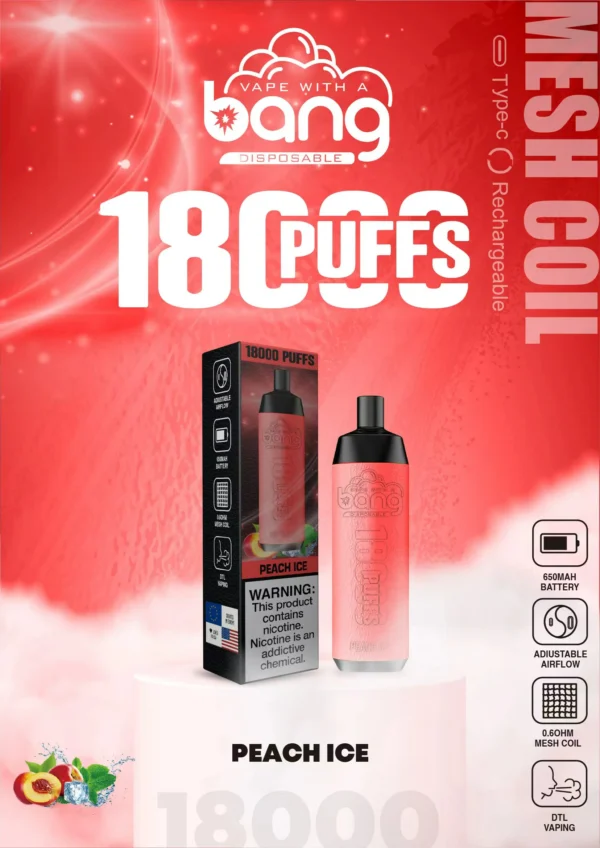 Bang Crown Bar 18000 Puff 0% 2% 3% 5% Penna per vaporizzatori usa e getta ricaricabile a basso contenuto di nicotina all'ingrosso Acquista all'ingrosso - HelpVape - 2