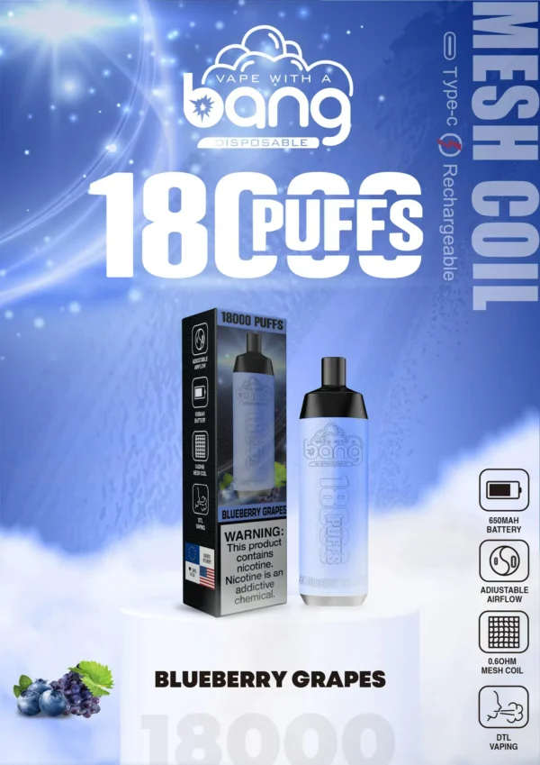 Bang Crown Bar 18000 Puffs 0% 2% 3% 5% Penna per vaporizzatori usa e getta ricaricabile a basso contenuto di nicotina all'ingrosso Acquista all'ingrosso - HelpVape - 16