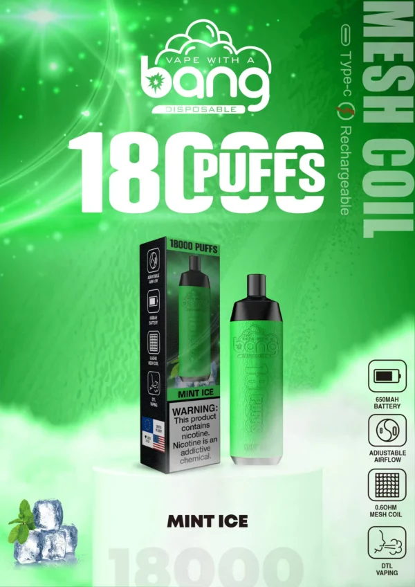 Bang Crown Bar 18000 Puffs 0% 2% 3% 5% Penna per vaporizzatori usa e getta ricaricabile a basso contenuto di nicotina all'ingrosso Acquista all'ingrosso - HelpVape - 11