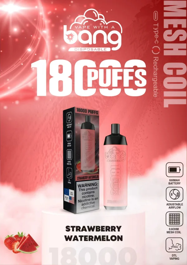 Bang Crown Bar 18000 Puffs 0% 2% 3% 5% Penna per vaporizzatori usa e getta ricaricabile a basso contenuto di nicotina all'ingrosso Acquista all'ingrosso - HelpVape - 10