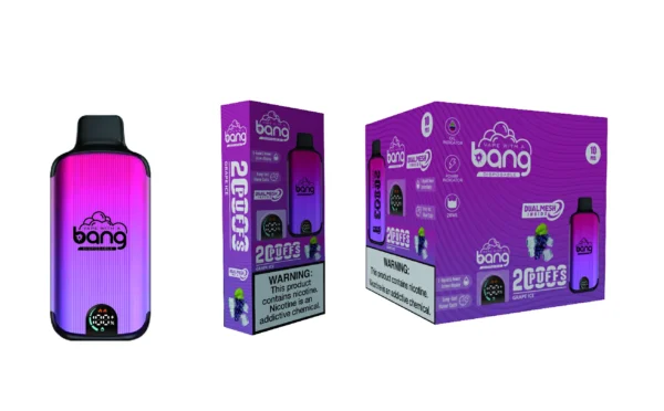 Bang Vape 20000 Puffs Dual Mesh 0% 2% 3% 5% Low Nicotine LED display Rechargeable Bulk Buy Disposable Vape Pen Wholesale - HelpVape - 10