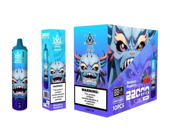 Bang Beach 22000 Puffs 0% 2% 3% 5% Alacsony nikotintartalmú újratölthető tömeges vásárlás Eldobható Vape Pen nagykereskedés - HelpVape - 5