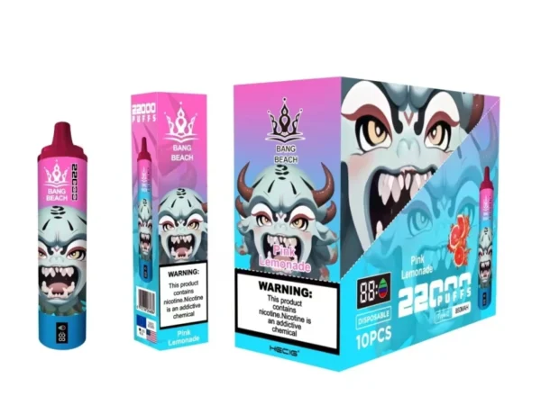 Bang Beach 22000 Puffs 0% 2% 3% 5% Alacsony nikotintartalmú újratölthető tömeges vásárlás Eldobható Vape Pen nagykereskedés - HelpVape - 6