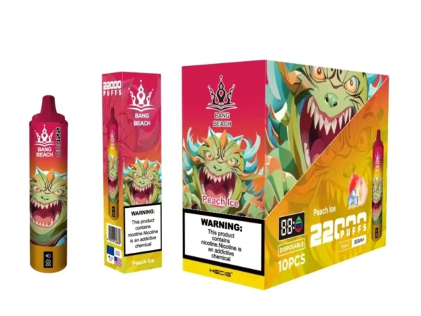 Bang Beach 22000 Puffs 0% 2% 3% 5% Alacsony nikotintartalmú újratölthető tömeges vásárlás Eldobható Vape Pen nagykereskedés - HelpVape - 7
