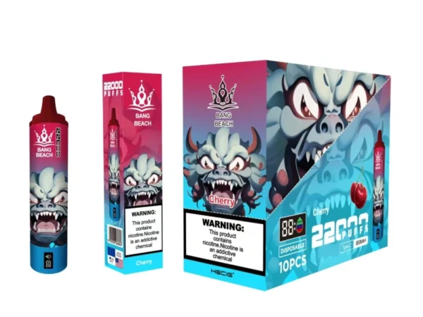 Bang Beach 22000 Puffs 0% 2% 3% 5% Alacsony nikotintartalmú újratölthető tömeges vásárlás Eldobható Vape Pen nagykereskedés - HelpVape - 8