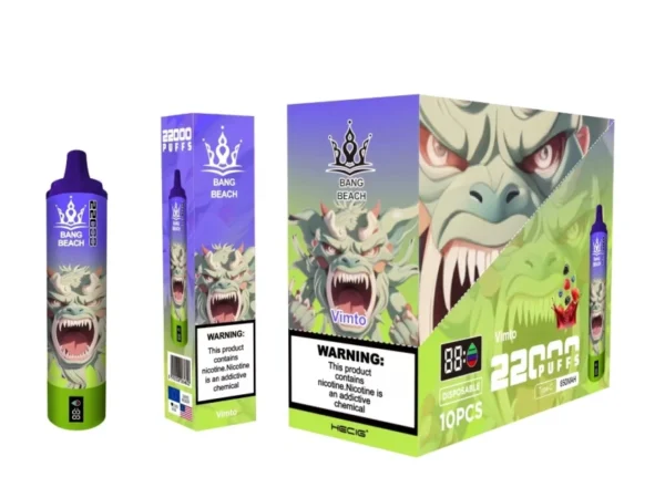 Bang Beach 22000 Puffs 0% 2% 3% 5% Alacsony nikotintartalmú újratölthető tömeges vásárlás Eldobható Vape Pen nagykereskedés - HelpVape - 9