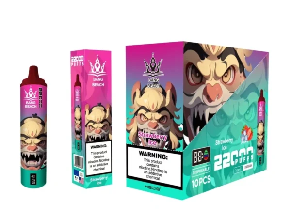 Bang Beach 22000 Puffs 0% 2% 3% 5% Alacsony nikotintartalmú újratölthető tömeges vásárlás Eldobható Vape Pen nagykereskedés - HelpVape - 11