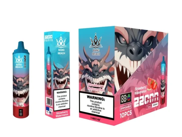 Bang Beach 22000 Puffs 0% 2% 3% 5% Alacsony nikotintartalmú újratölthető tömeges vásárlás Eldobható Vape Pen nagykereskedés - HelpVape - 3