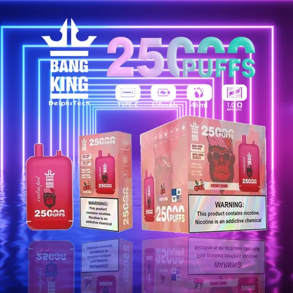 Bang King 25000 Puffs Dual Pods 0% 2% 3% 5% Перезаряжаемые одноразовые ручки для электронных сигарет с низким содержанием никотина. Купить оптом - HelpVape - 2