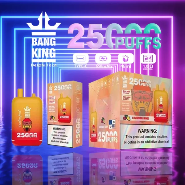 Bang King 25000 Puffs Dual Pods 0% 2% 3% 5% Перезаряжаемые одноразовые вейпы с низким содержанием никотина, оптовая покупка оптом - HelpVape - 5