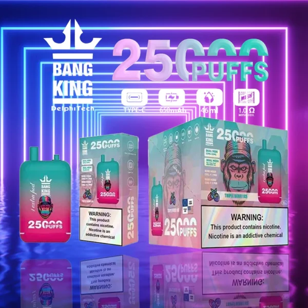 Bang King 25000 Puffs Dual Pods 0% 2% 3% 5% Перезаряжаемые одноразовые вейпы с низким содержанием никотина, оптовая покупка оптом - HelpVape - 6
