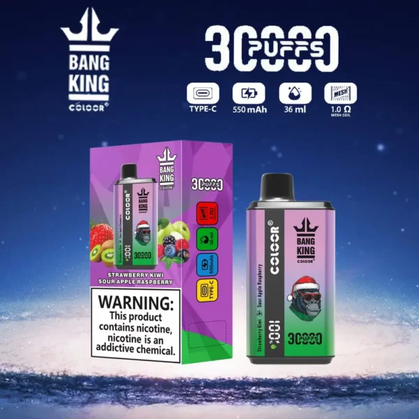 Bang King 30000 Puffs Double Flavor 0% 2% 3% 5% Low Nicotine Rechargeable Disposable Vapes Pen Bulk Buy Wholesale - HelpVape - 5