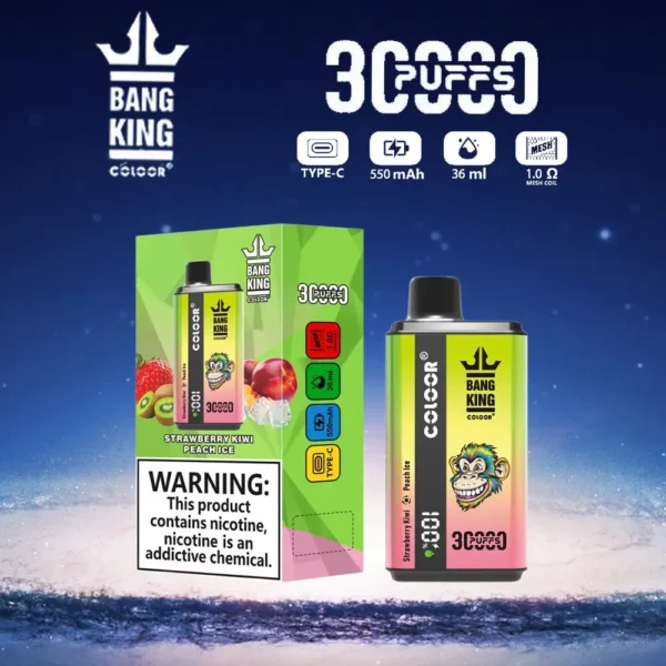 Bang King 30000 Puffs Double Flavor 0% 2% 3% 5% Low Nicotine Rechargeable Disposable Vapes Pen Bulk Buy Wholesale - HelpVape - 6