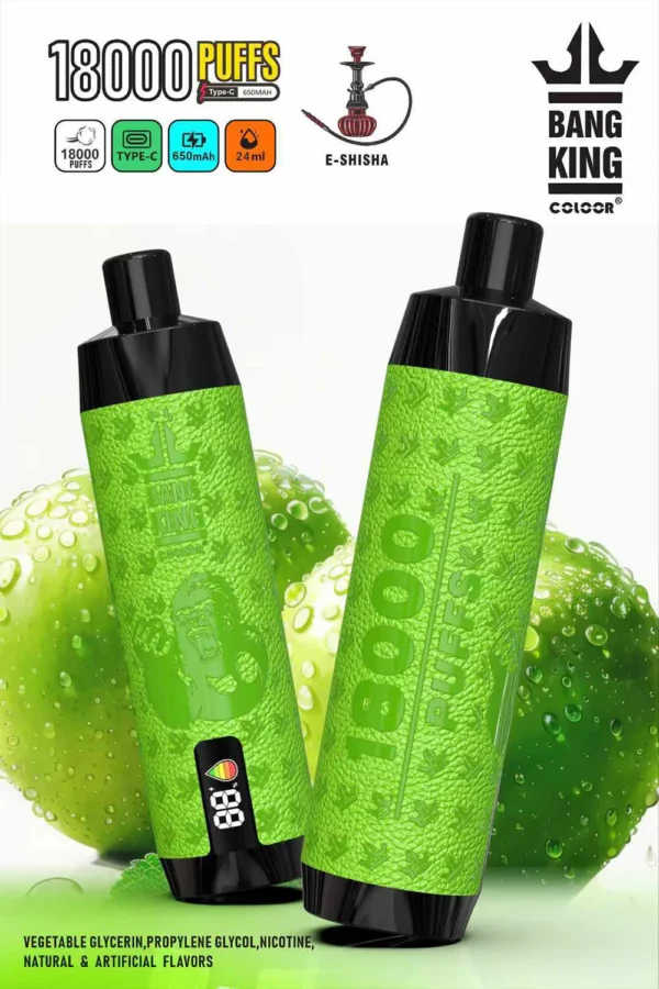 Bang King Crown Bar 18000 Puffs 0% 2% 3% 5% Alacsony nikotin tartalmú újratölthető Vapes Pen Tömeges vásárlás Nagyker - HelpVape - 3