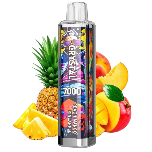 Vapme Crystal 7000 Puffs 2% 5% Nikotinové dobíjecí jednorázové vapes Hromadný nákup Velkoobchod - HelpVape - 4