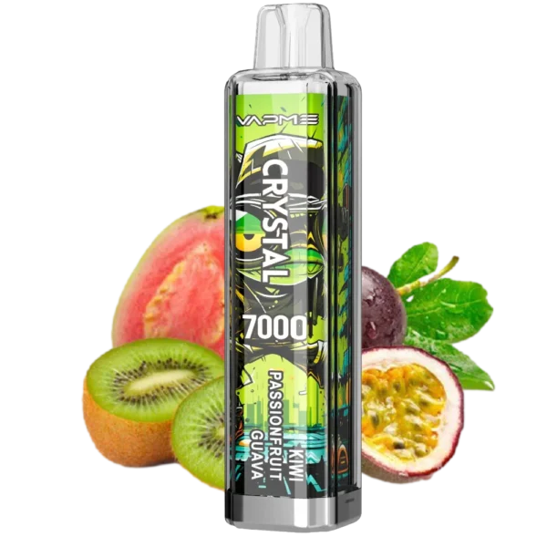 Vapme Crystal 7000 Puffs 2% 5% Nikotin nabíjecí jednorázové vapes Hromadný nákup velkoobchod - HelpVape - 5