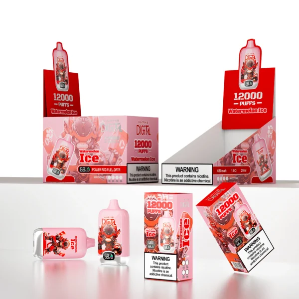 Vapme Digital 12000 Puffs 2% 5% Vapes desechables recargables con nicotina Compra a granel al por mayor - HelpVape - 1