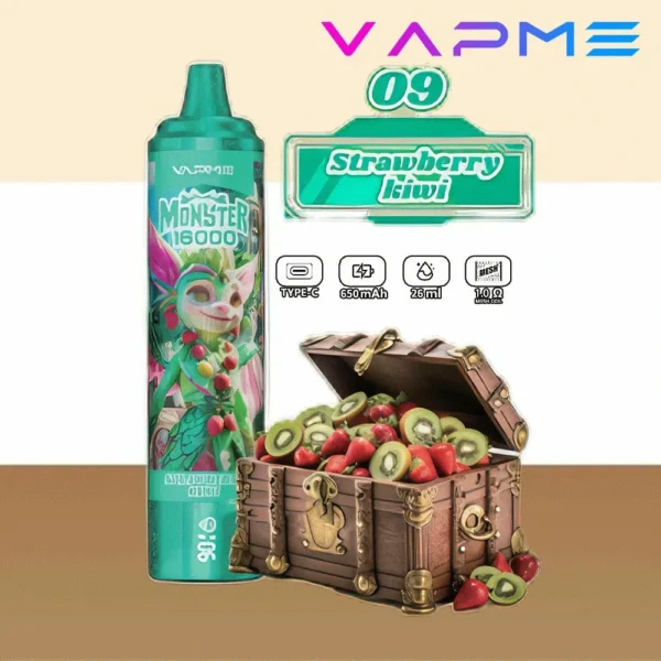 Vapme Monster 16000 Puffs 2% 5% Никотиновые перезаряжаемые одноразовые вейпы оптом купить оптом - HelpVape - 3