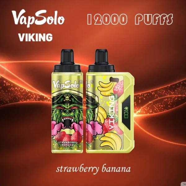 VapSolo Viking 12000 Puffs 2% 5% Alacsony nikotintartalmú Újratölthető Eldobható Vapes Pen Tömeges Vásárlás Nagyker - HelpVape - 4
