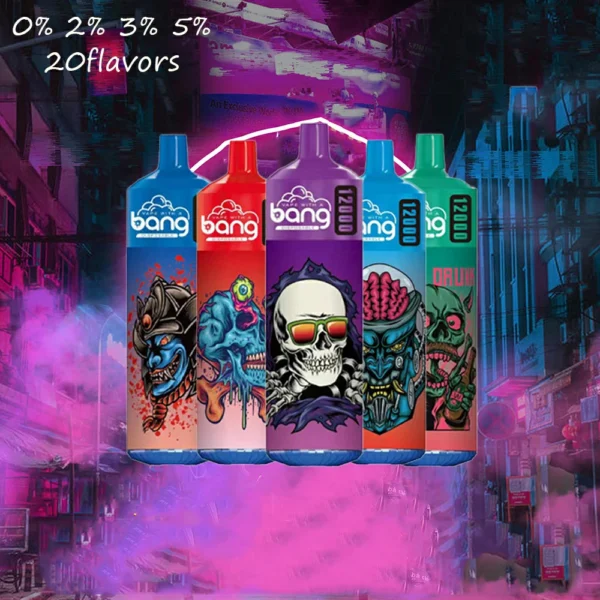 Bang 12000 Puffs 0% 2% 3% 5% Low Nicotine Rechargeable Disposable Vapes Pen Bulk Buy Wholesale - HelpVape - 1