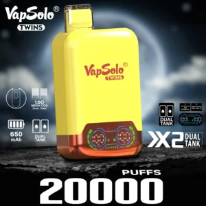 VapSolo Twins 20000 Puffs 2% 5% Low Nicotina Rechargeable Vapes Pen vrac Cumpărați cu ridicata - HelpVape - 16