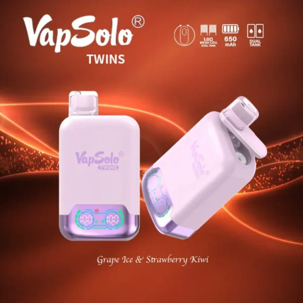 VapSolo Twins 20000 Puffs 2% 5% Stilo de vape de unică folosință reîncărcabil cu conținut scăzut de nicotină Cumpărați cu ridicata - HelpVape - 11