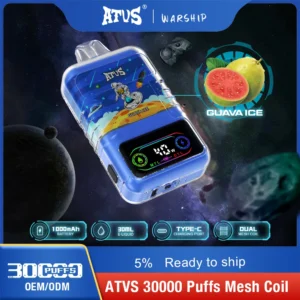 ATVS 30000 Puffs Dual Mesh 5% Stylo à vape jetable rechargeable à faible teneur en nicotine Acheter en gros - HelpVape - 11