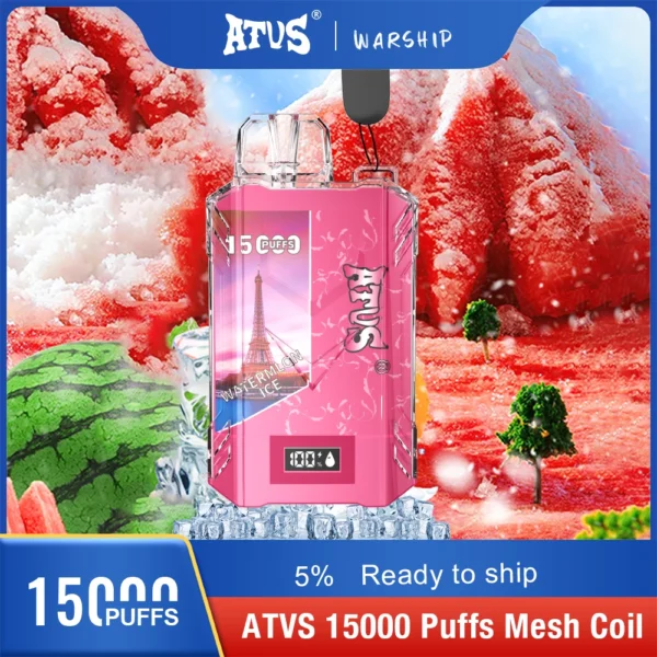 Atvs 15000 Puffs 5% Stylo à vape jetable rechargeable à faible teneur en nicotine Acheter en gros - HelpVape - 14