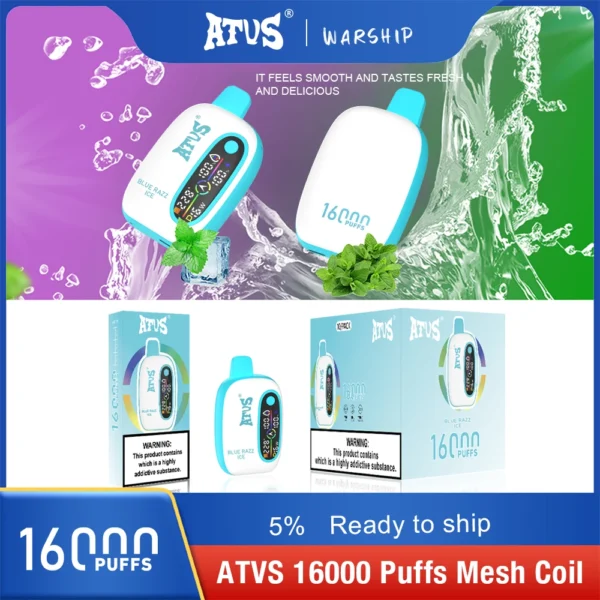 Atvs 16000 Puffs 2% 5% Stylo à vape jetable rechargeable à faible teneur en nicotine Acheter en gros - HelpVape - 10