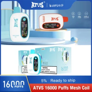 Atvs 16000 Puffs 2% 5% Stylo à vape jetable rechargeable à faible teneur en nicotine Acheter en gros - HelpVape - 18