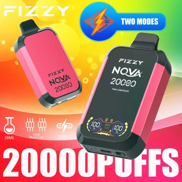 Fizzy Nova 20000 Puffs Dual Mesh 2% 5% Vapes desechables recargables con bajo contenido de nicotina Compra a granel al por mayor - HelpVape - 6