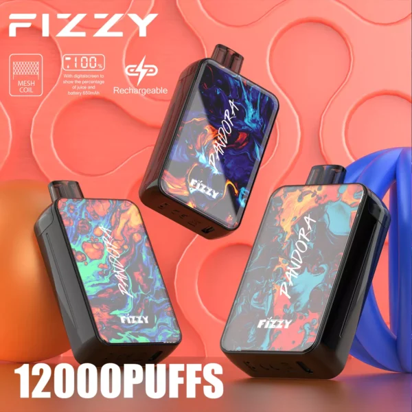 Fizzy Pandora 12000 Puffs 2% 5% Vapes desechables recargables con bajo contenido de nicotina Compra a granel al por mayor - HelpVape - 1