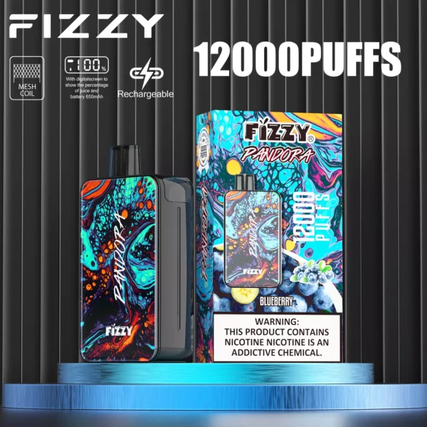 Fizzy Pandora 12000 Puffs 2% 5% Vapes desechables recargables con bajo contenido de nicotina Compra a granel al por mayor - HelpVape - 3