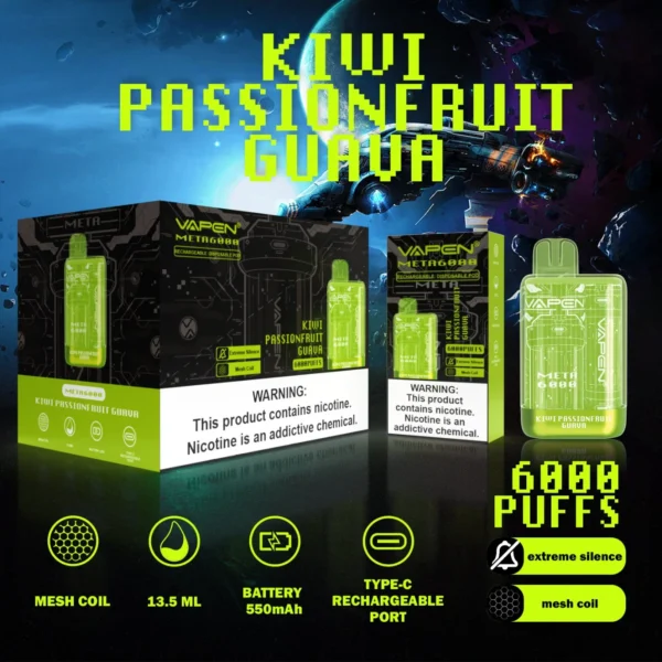 VAPEN Meta 6000 Puffs 2% 5% Перезаряжаемая одноразовая ручка для электронных сигарет с низким содержанием никотина, оптовая покупка оптом - HelpVape - 2