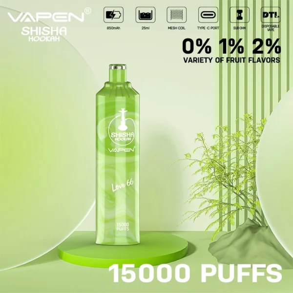 VAPEN Shisha Narghilè 15000 Puffs 0% 2% Penna per vaporizzatori usa e getta ricaricabile a basso contenuto di nicotina Acquista all'ingrosso - HelpVape - 6