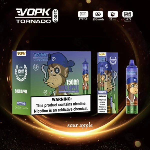 VOPK Tornado 15000 Puffs 0% 2% 3% 5% Vapes desechables recargables con bajo contenido de nicotina Compra a granel al por mayor - HelpVape - 5