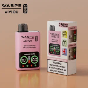 WASPE 25000 PUFFS Dual Mesh Box 0% 2% 5% LED-display med låg nikotinhalt Uppladdningsbar disponibel vapes penna Bulk Köp grossist - HelpVape - 12