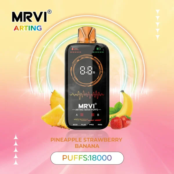 MRVI Arting 18000 Puffs Полноэкранный дисплей с двойной сеткой 2% 5% Перезаряжаемая одноразовая ручка для электронных сигарет с низким содержанием никотина. Купить оптом - HelpVape - 7