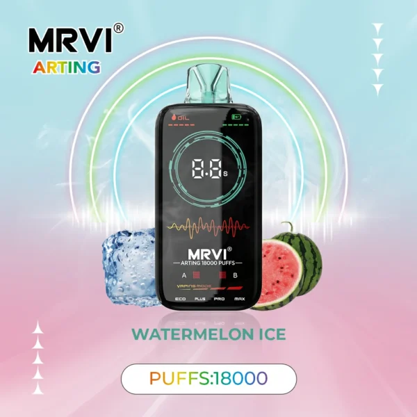MRVI Arting 18000 Puffs Полноэкранный дисплей с двойной сеткой 2% 5% Перезаряжаемая одноразовая ручка для электронных сигарет с низким содержанием никотина. Купить оптом - HelpVape - 9