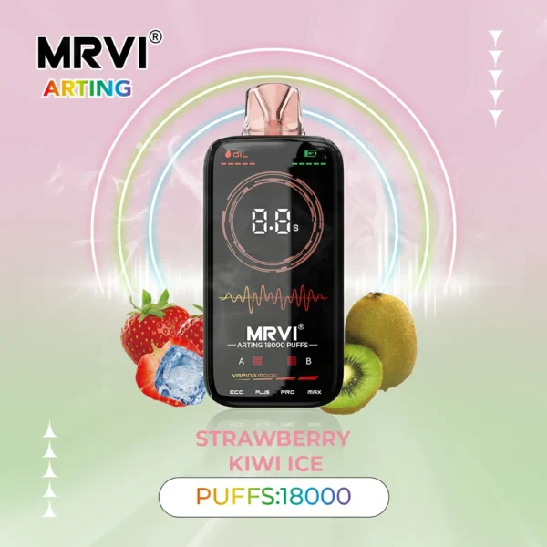 MRVI Arting 18000 Puffs Полноэкранный дисплей с двойной сеткой 2% 5% Перезаряжаемые одноразовые ручки для электронных сигарет с низким содержанием никотина. Купить оптом - HelpVape - 10