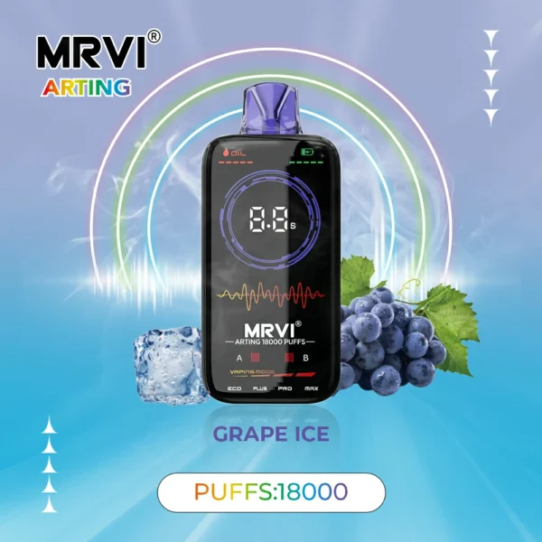 MRVI Arting 18000 Puffs Полноэкранный дисплей с двойной сеткой 2% 5% Аккумуляторная одноразовая ручка для вейпов с низким содержанием никотина Купить оптом - HelpVape - 2