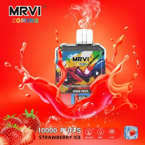 MRVI Coming 10000 Puffs Tela Digital 2% 3% 5% Caneta Vapes Descartável Recarregável com Baixa Nicotina em Massa Compre no Atacado - HelpVape - 8