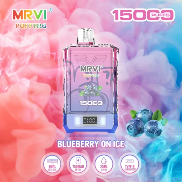 MRVI Puffing 15000 Puffs Dual Mesh Digital Screen 2% 5% Penna per vaporizzatori usa e getta ricaricabile a basso contenuto di nicotina all'ingrosso Acquista all'ingrosso - HelpVape - 2