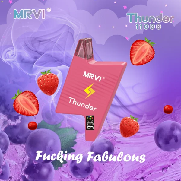 MRVI Thunder 11000 Puffs digitális képernyő 2% 3% 5% Alacsony nikotin tartalmú újratölthető eldobható Vapes Pen Tömeges vásárlás Nagyker - HelpVape - 9