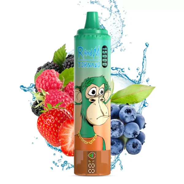 RahdM Tornado 15000 Puffs Display LED 2% Caneta Vapes Descartáveis ​​Recarregáveis ​​com Baixo Nicotina em Massa Compre no Atacado - HelpVape - 11